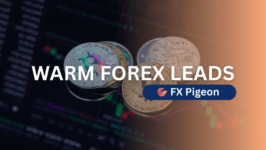 Trader reviewing warm Forex Warm Leads data on a digital dashboard