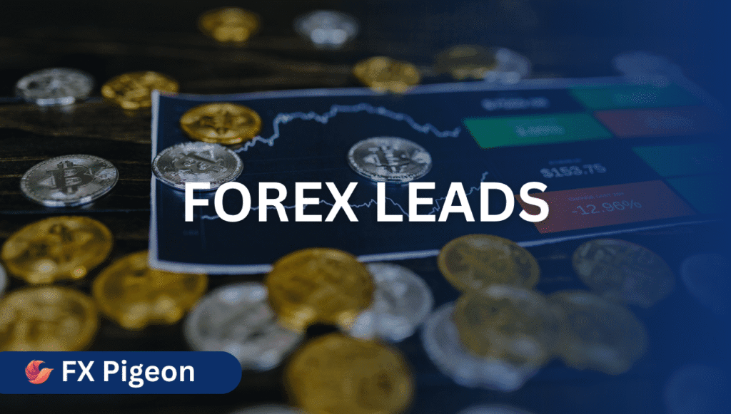 Close-up of a trader analyzing forex leads on a tablet